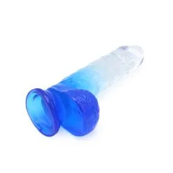 Kiotos Cox Color - Gekleurde Dildo 08 - 18,5 X 4 Cm - Transparant/Blauw -Sex Toys winkel Kiotos Cox Color Gekleurde Dildo 08 185 x 4 cm TransparantBlauw 7