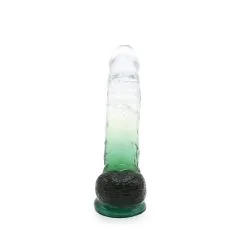 Kiotos Cox Color - Gekleurde Dildo 08 - 18,5 X 4 Cm - Transparant/Groen -Sex Toys winkel Kiotos Cox Color Gekleurde Dildo 08 185 x 4 cm TransparantGroen 4