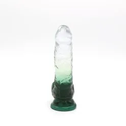 Kiotos Cox Color - Gekleurde Dildo 08 - 18,5 X 4 Cm - Transparant/Groen -Sex Toys winkel Kiotos Cox Color Gekleurde Dildo 08 185 x 4 cm TransparantGroen 5