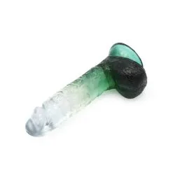 Kiotos Cox Color - Gekleurde Dildo 08 - 18,5 X 4 Cm - Transparant/Groen -Sex Toys winkel Kiotos Cox Color Gekleurde Dildo 08 185 x 4 cm TransparantGroen 6