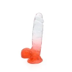 Kiotos Cox Color - Gekleurde Dildo 08 - 18,5 X 4 Cm - Transparant/Rood -Sex Toys winkel Kiotos Cox Color Gekleurde Dildo 08 185 x 4 cm TransparantRood 3