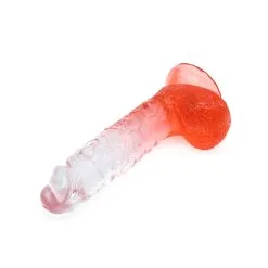Kiotos Cox Color - Gekleurde Dildo 08 - 18,5 X 4 Cm - Transparant/Rood -Sex Toys winkel Kiotos Cox Color Gekleurde Dildo 08 185 x 4 cm TransparantRood 6