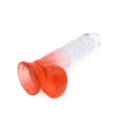 Kiotos Cox Color - Gekleurde Dildo 08 - 18,5 X 4 Cm - Transparant/Rood -Sex Toys winkel Kiotos Cox Color Gekleurde Dildo 08 185 x 4 cm TransparantRood 7