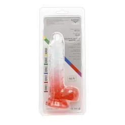 Kiotos Cox Color - Gekleurde Dildo 08 - 18,5 X 4 Cm - Transparant/Rood -Sex Toys winkel Kiotos Cox Color Gekleurde Dildo 08 185 x 4 cm TransparantRood 9