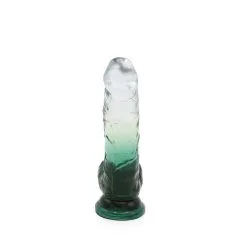 Kiotos Cox Color - Gekleurde Dildo 09 - 21,5 X 4,3 Cm - Transparant/Groen -Sex Toys winkel Kiotos Cox Color Gekleurde Dildo 09 215 x 43 cm TransparantGroen 5