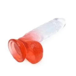 Kiotos Cox Color - Gekleurde Dildo 09 - 21,5 X 4,3 Cm - Transparant/Rood -Sex Toys winkel Kiotos Cox Color Gekleurde Dildo 09 215 x 43 cm TransparantRood 7