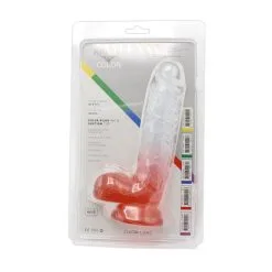 Kiotos Cox Color - Gekleurde Dildo 09 - 21,5 X 4,3 Cm - Transparant/Rood -Sex Toys winkel Kiotos Cox Color Gekleurde Dildo 09 215 x 43 cm TransparantRood 9