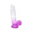 Kiotos Cox Color - Gekleurde Dildo 10 - 25 X 5,5 Cm - Transparant/Paars