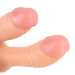 Kiotos Cox - Dildo Voor Dubbele Penetratie 19 X 3/3.5 Cm - Lichte Huidskleur -Sex Toys winkel Kiotos Cox Dildo Voor dubbele penetratie 19 x 33 5 cm Lichte Huidskleur 4