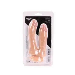 Kiotos Cox - Dildo Voor Dubbele Penetratie 19 X 3/3.5 Cm - Lichte Huidskleur -Sex Toys winkel Kiotos Cox Dildo Voor dubbele penetratie 19 x 33 5 cm Lichte Huidskleur 6