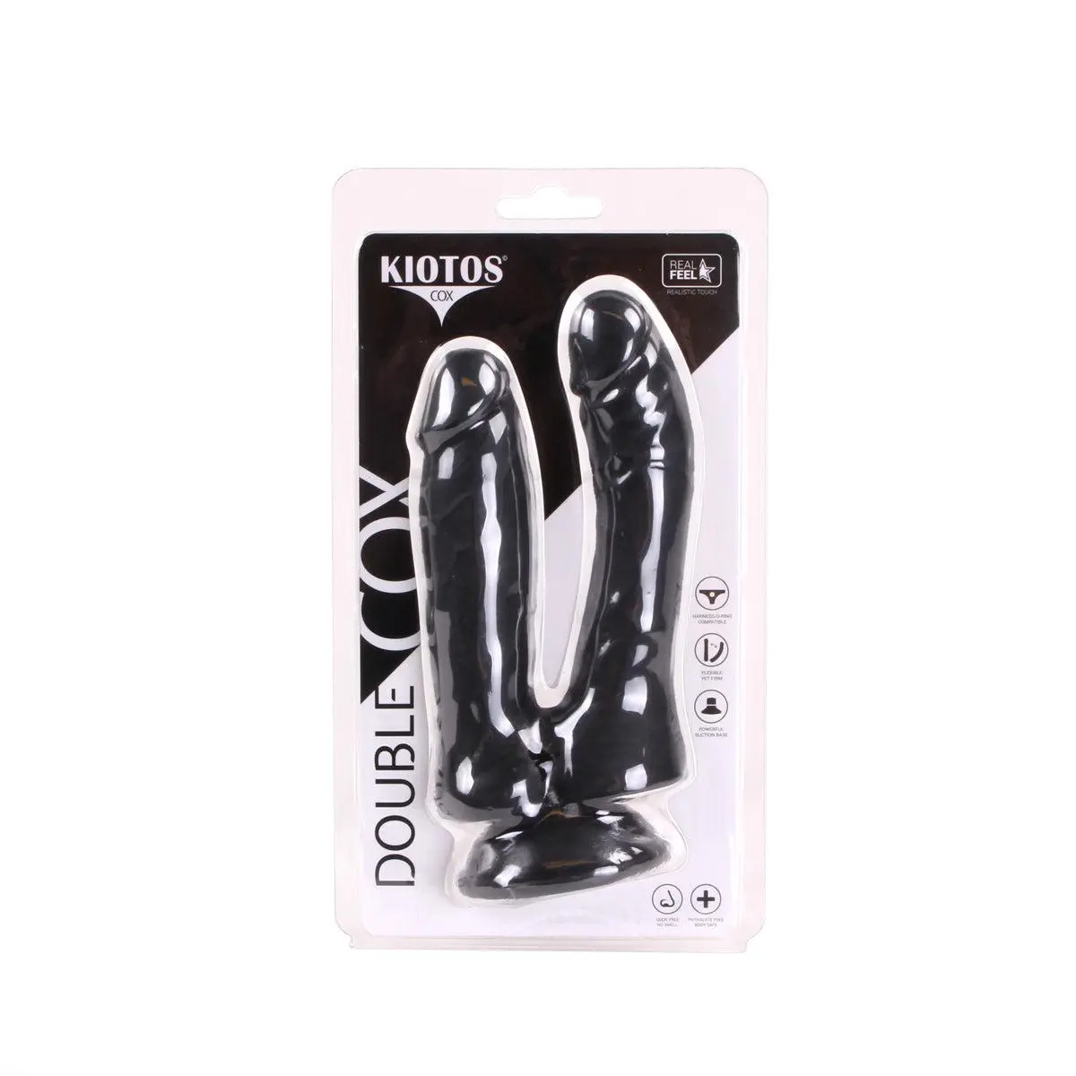 Kiotos Cox - Dildo Voor Dubbele Penetratie 19 X 3/3.5 Cm - Zwart 5 Kiotos Cox - Dildo Voor Dubbele Penetratie 19 X 3/3.5 Cm - Zwart - Afbeelding 5