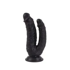 Kiotos Cox - Dildo Voor Dubbele Penetratie 21 X 3.5/4.5 Cm - Zwart