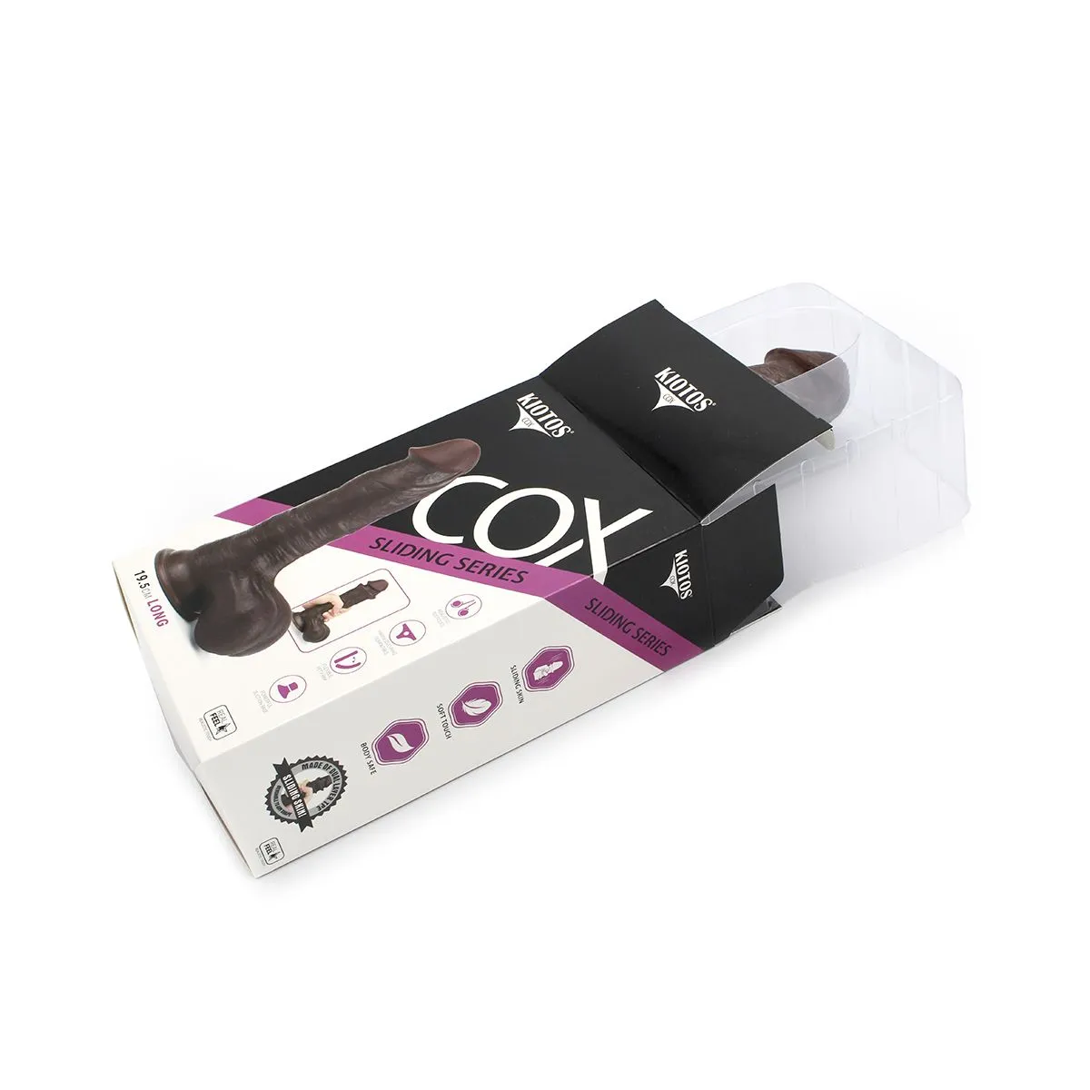 Kiotos Cox - Dildo Met Glijdende Huid 19.5 X 4.5 Cm - Bruin 9 Kiotos Cox - Dildo Met Glijdende Huid 19.5 X 4.5 Cm - Bruin - Afbeelding 9