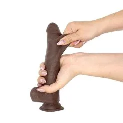 Kiotos Cox - Dildo Met Glijdende Huid - Bruin -Sex Toys winkel Kiotos Cox Dildo met Glijdende Huid bruin 10