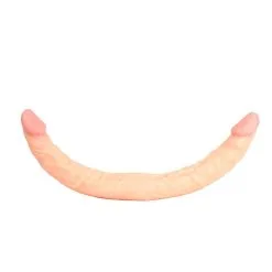 Kiotos Cox - Dubbele Dildo 40 X 3,6/3,8 Cm - Lichte Huidskleur