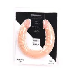 Kiotos Cox - Dubbele Dildo 40 X 3,6/3,8 Cm - Lichte Huidskleur -Sex Toys winkel Kiotos Cox Dubbele Dildo 40 x 3638 cm Lichte Huidskleur 3