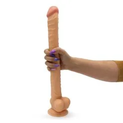 Kiotos Cox - Mega Dildo XXL 40 X 3.7 Cm - Lichte Huidskleur -Sex Toys winkel Kiotos Cox MEGA Dildo XXL 40 x 3 7 cm lichte huidskleur 3