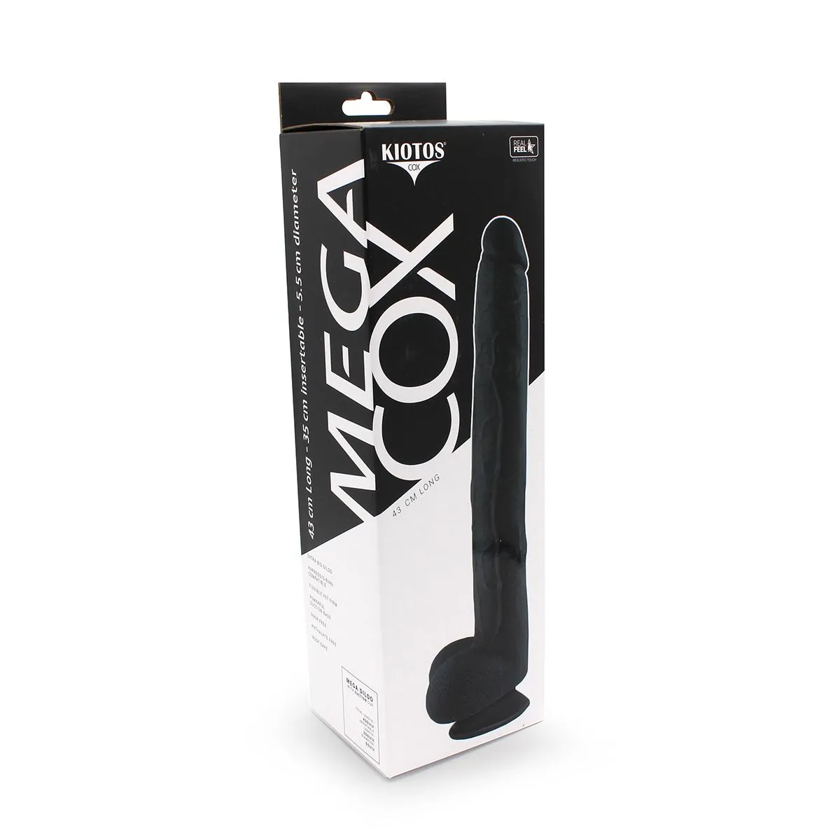 Kiotos Cox - Mega Dildo XXL 43 X 5.5 Cm - Zwart 9 Kiotos Cox - Mega Dildo XXL 43 X 5.5 Cm - Zwart - Afbeelding 9