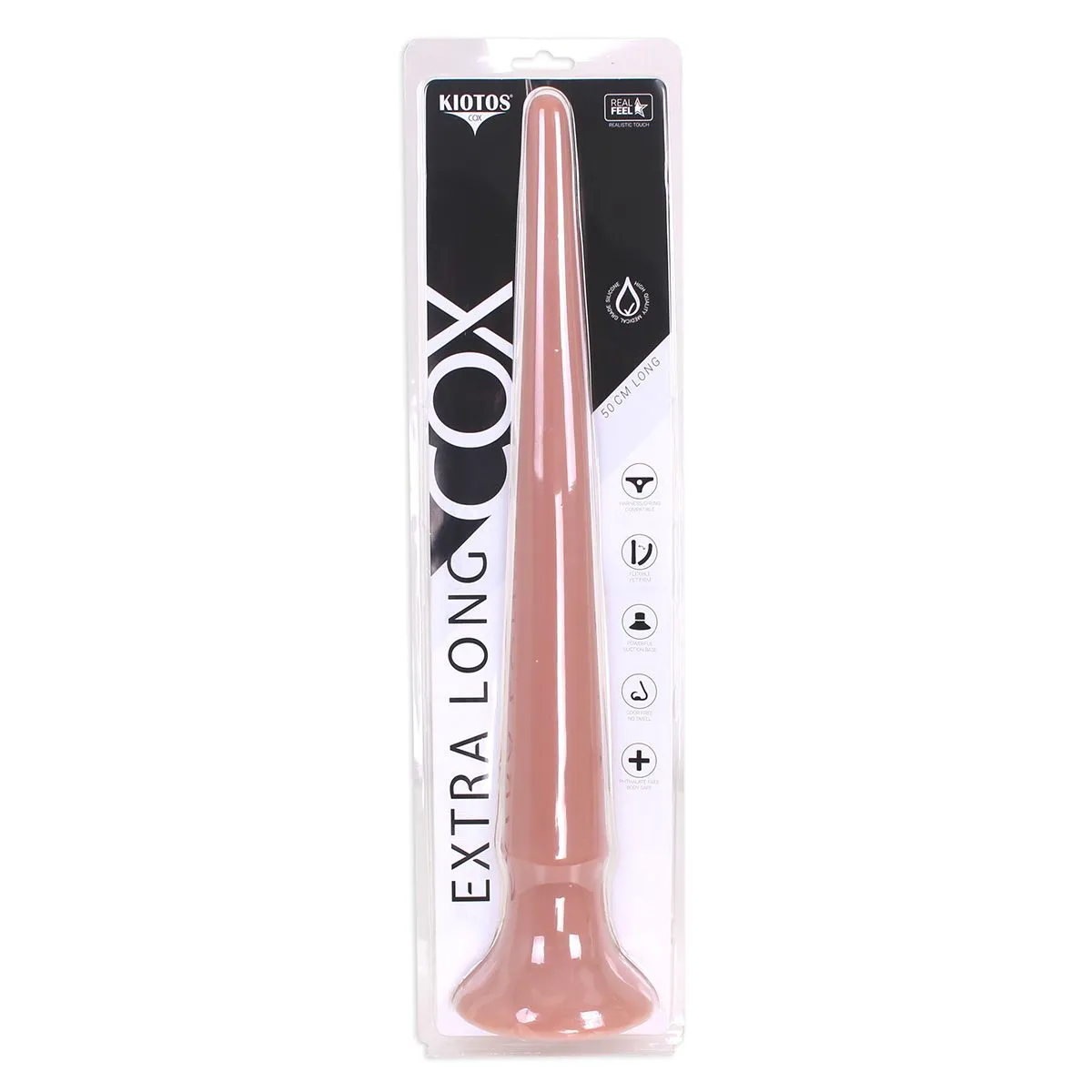 Kiotos Cox - XXL Dildo Van 50 Cm Lang Met Diameter Van 23 Mm > 56 Mm - Blank 6 Kiotos Cox - XXL Dildo Van 50 Cm Lang Met Diameter Van 23 Mm > 56 Mm - Blank - Afbeelding 6