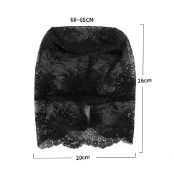 Kiotos - Fancy Lace Hood - Transparant Gezichtsbedekkend Kanten Masker -Sex Toys winkel Kiotos Fancy Lace Hood Transparant Gezichtsbedekkend Kanten Masker 7