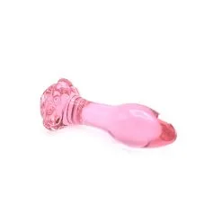 Kiotos Glass - Glazen Buttplug Met Roos - Roze -Sex Toys winkel Kiotos Glass Glazen Buttplug met Roos roze 6