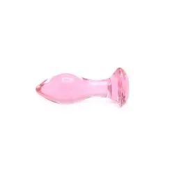 Kiotos Glass - Roze Buttplug Van Glas -Sex Toys winkel Kiotos Glass Roze Buttplug van Glas 4