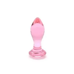 Kiotos Glass - Roze Buttplug Van Glas -Sex Toys winkel Kiotos Glass Roze Buttplug van Glas 9