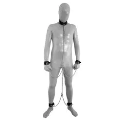 Kiotos Leather - Boeienset Met Kettingen Inclusief Collar, Voetboeien En Handboeien