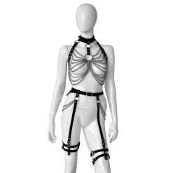 Kiotos Leather - Leren Dames Set Met Kettingen The New Woman