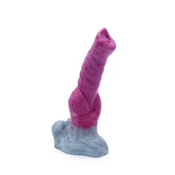 Kiotos Monstar - Anaal Dildo Beast 42 - 25.5 X 4.8 Cm - Wit/Rood/Grijs