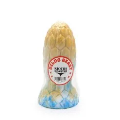 Kiotos Monstar - Buttplug ALIEN EGG 7 - 17.5 X 7.5 Cm - Tie Dye Goud/Blauw -Sex Toys winkel Kiotos Monstar Buttplug ALIEN EGG 7 17 5 x 7 5 cm tie dye goudblauw 5