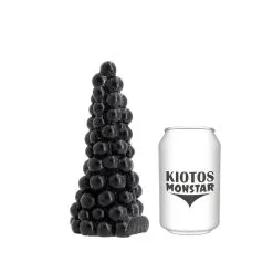 Kiotos Monstar - Buttplug BUBBLES 16 X 6,5 Cm - Zwart