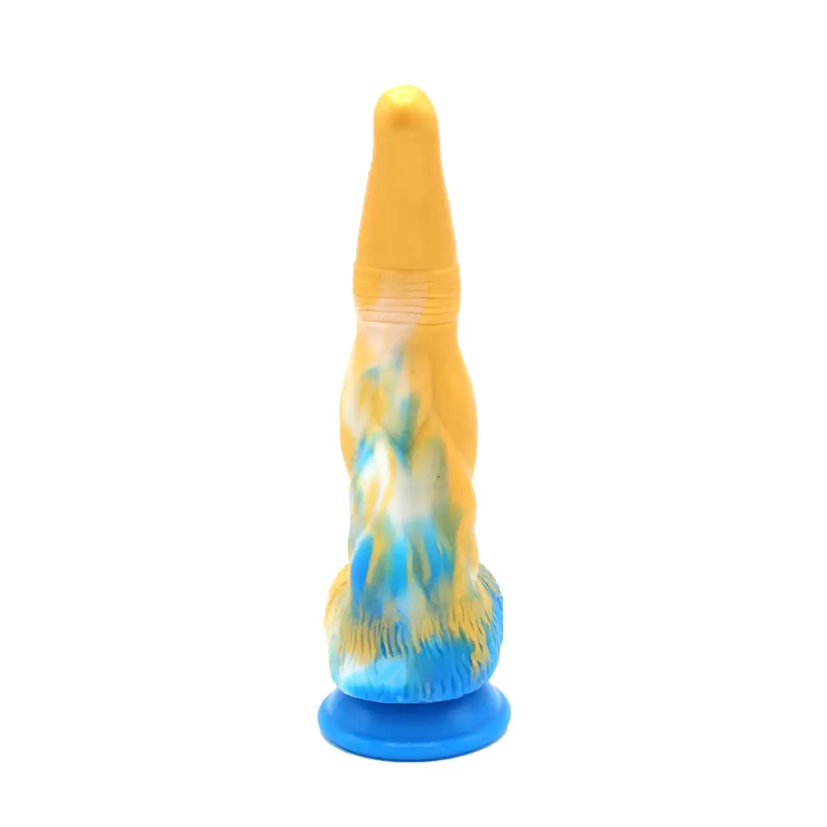 Kiotos Monstar - Dildo Beast 17 - Goud/Blauw/Wit 6 Kiotos Monstar - Dildo Beast 17 - Goud/Blauw/Wit - Afbeelding 6