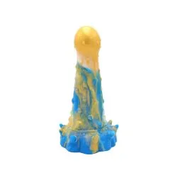 Kiotos Monstar - Dildo Beast 20 - Goud/Blauw/Wit -Sex Toys winkel Kiotos Monstar Dildo Beast 20 goudblauwwit 3
