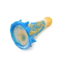 Kiotos Monstar - Dildo Beast 20 - Goud/Blauw/Wit -Sex Toys winkel Kiotos Monstar Dildo Beast 20 goudblauwwit 6