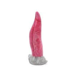 Kiotos Monstar - Dildo Beast 27 - 21 X 5.8 Cm- Roze/Grijs/Wit