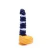 Kiotos Monstar - Dildo Beast 37 - 23.5 X 4 Cm - Wit/Goud/Blauw