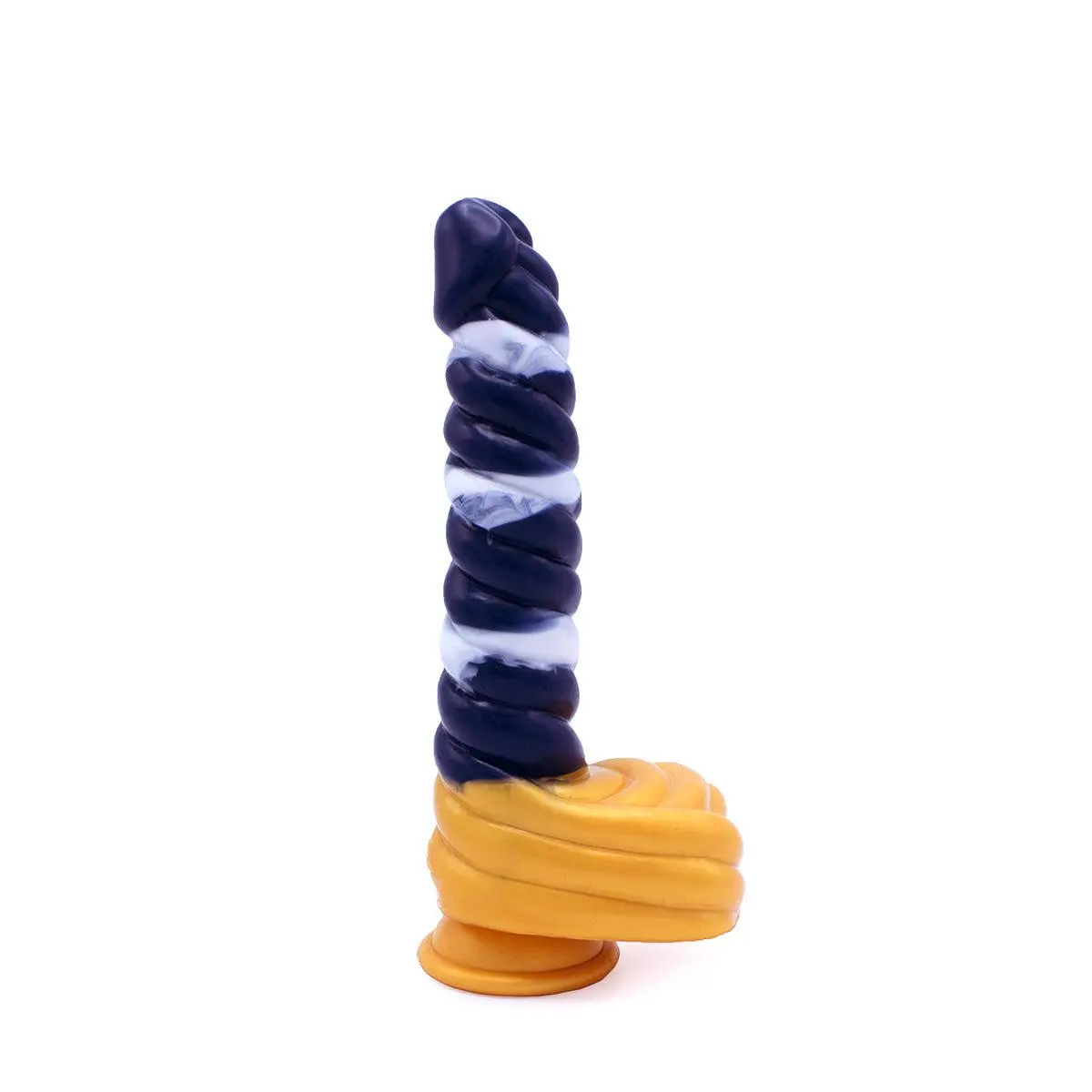 Kiotos Monstar - Dildo Beast 37 - 23.5 X 4 Cm - Wit/Goud/Blauw 3 Kiotos Monstar - Dildo Beast 37 - 23.5 X 4 Cm - Wit/Goud/Blauw - Afbeelding 3