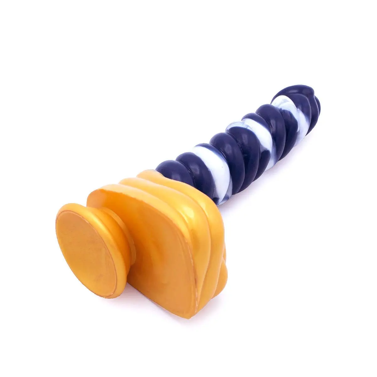 Kiotos Monstar - Dildo Beast 37 - 23.5 X 4 Cm - Wit/Goud/Blauw 8 Kiotos Monstar - Dildo Beast 37 - 23.5 X 4 Cm - Wit/Goud/Blauw - Afbeelding 8