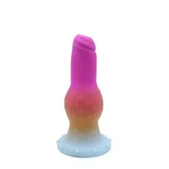 Kiotos Monstar - Dildo Beast No. 48 - Roze/Wit/Geel -Sex Toys winkel Kiotos Monstar Dildo Beast No 48 rozewitgeel 3