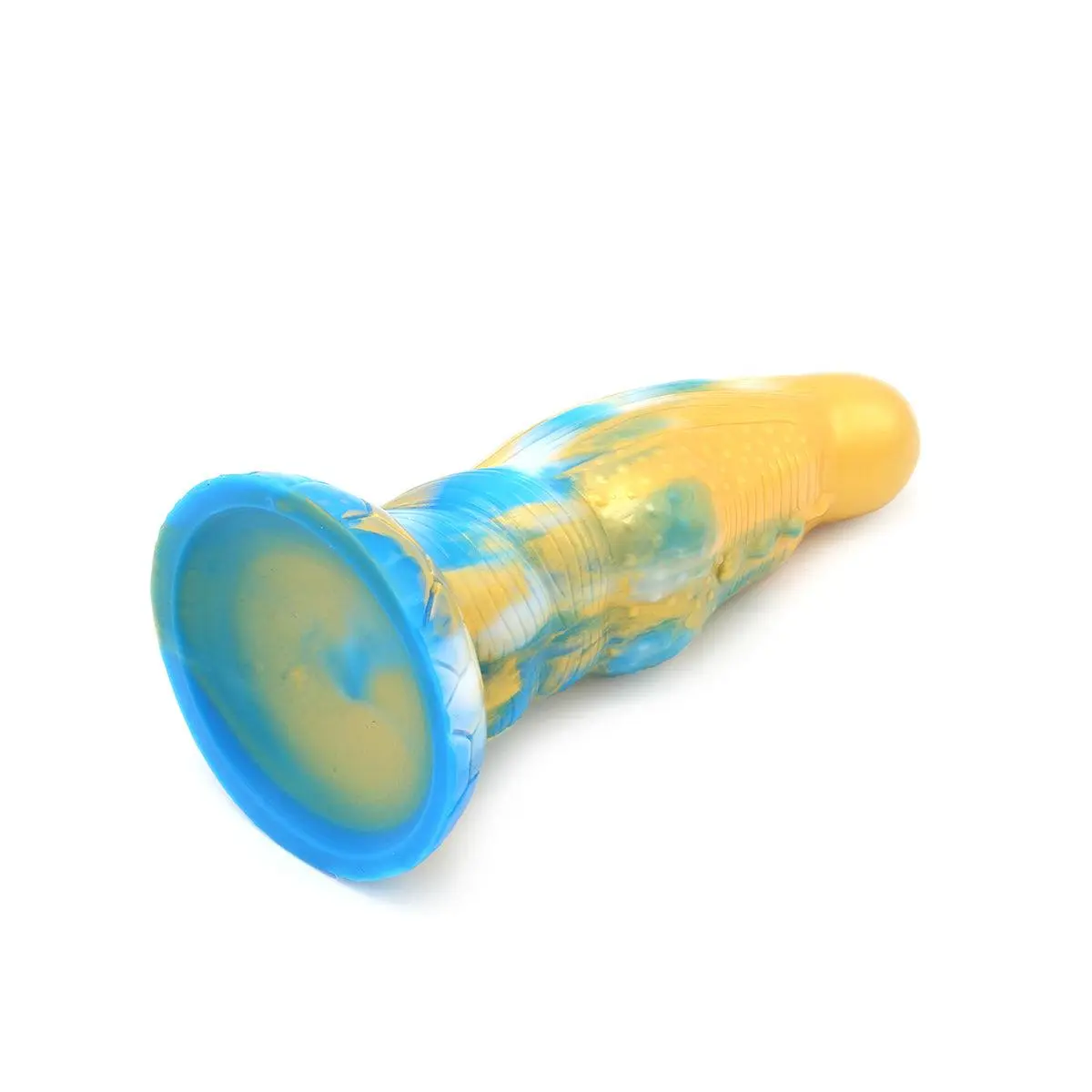 Kiotos Monstar - Dildo Beast Nr. 16 - 21 X 7 Cm - Goud/Blauw/Wit 8 Kiotos Monstar - Dildo Beast Nr. 16 - 21 X 7 Cm - Goud/Blauw/Wit - Afbeelding 8