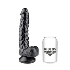 Kiotos Monstar - Dildo ECHO 24,5 X 4 Cm - Zwart