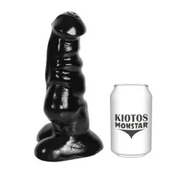 Kiotos Monstar - Ribbed Dildo DRAKE 24 X 8.5 Cm - Zwart