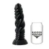 Kiotos Monstar - Ribbed Dildo HYRA 21 X 4.8 Cm - Zwart