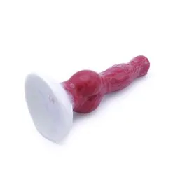 Kiotos Monstar - Squirting Dildo Beast No. 64 - 21 X 4 Cm - Rood/Wit -Sex Toys winkel Kiotos Monstar Squirting Dildo Beast No 64 21 x 4 cm roodwit 10