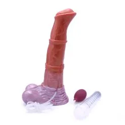 Kiotos Monstar - XXL Squirting Dildo Beast No. 58 Paolo The Pony - Rood/Wit