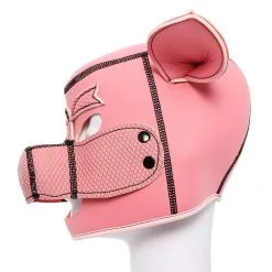 Kiotos - Neopreen Roze Varkentjes Masker/Hood -Sex Toys winkel Kiotos Neopreen Roze Varkentjes MaskerHood 4