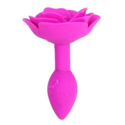 Kiotos - Roze Roos Siliconen Anaal Plug -Sex Toys winkel Kiotos Roze Roos Siliconen Anaal Plug 3