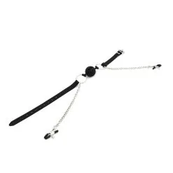 Kiotos - Siliconen Ball Gag Met Tepelklemmen -Sex Toys winkel Kiotos Siliconen Ball Gag Met Tepelklemmen 4