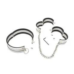 Kiotos Steel Kiotos - Stalen Collar En Handboeien -Sex Toys winkel Kiotos Stalen Collar En Handboeien 3